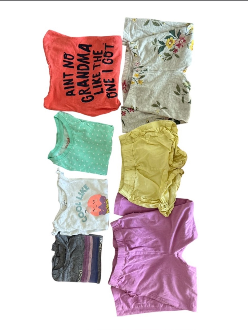 Lot Of 8 2T/3T Girls Shirts, Shorts, tights, hoodie, short sleeves, sleeveless